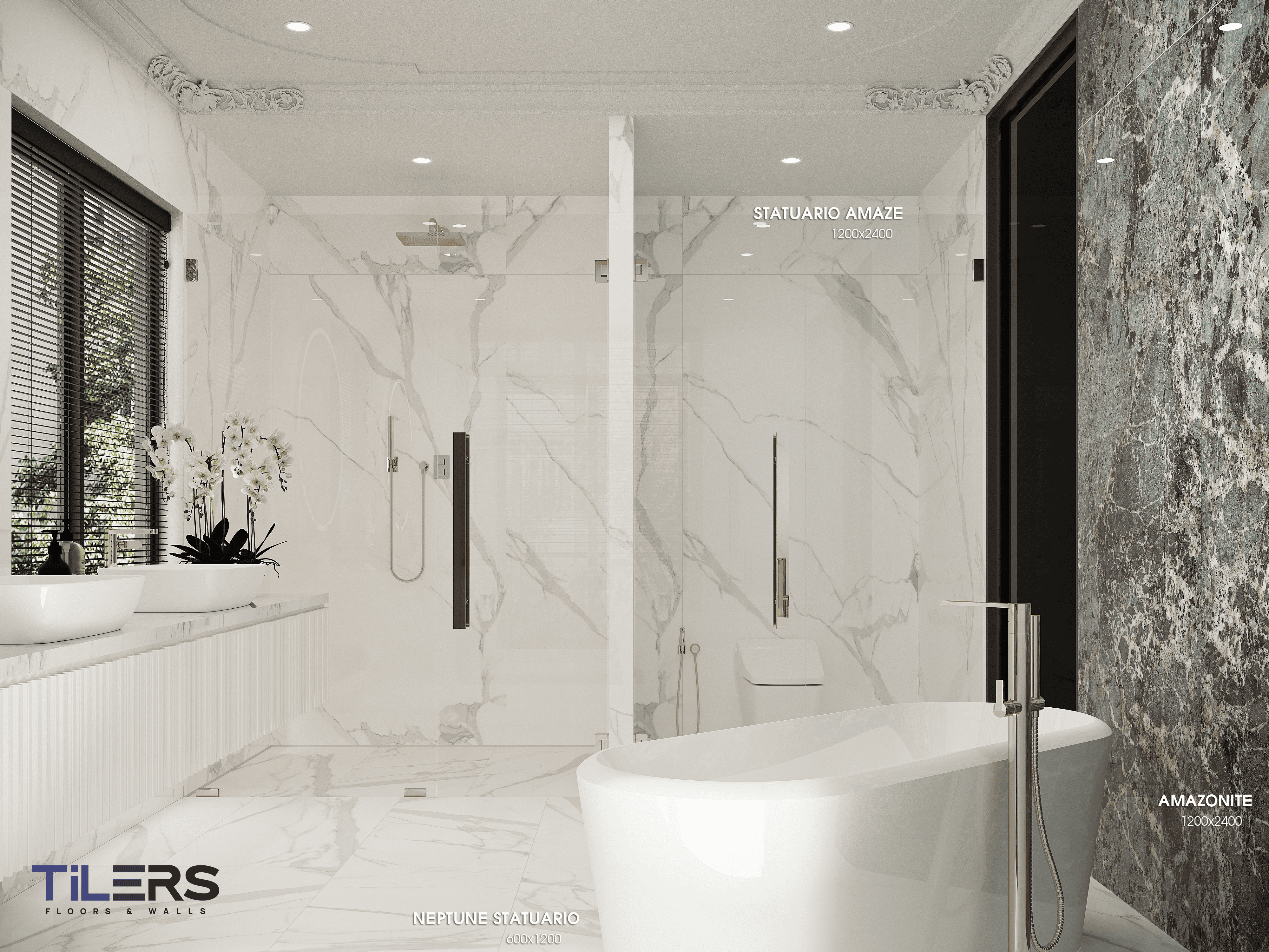 5 STATUARIO AMAZE - HIGH GLOSSY 1224
