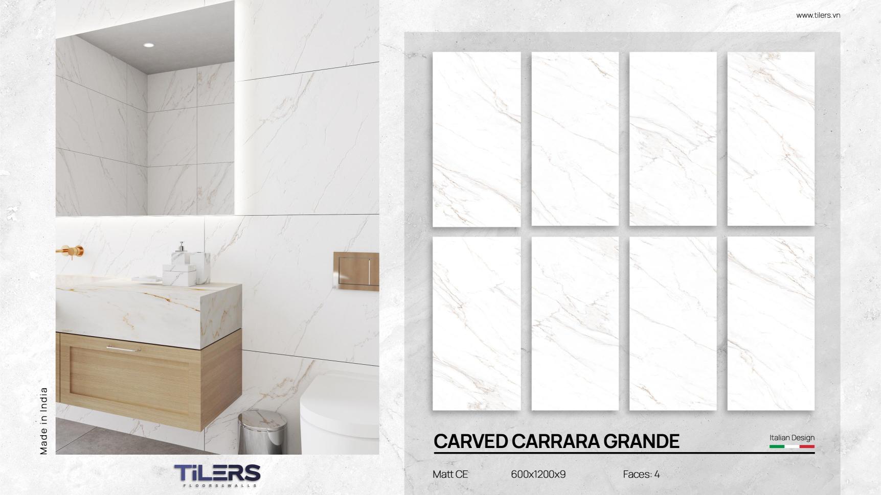 CARVED CARRARA GRANDE - CARVING MATT 0612 (2)