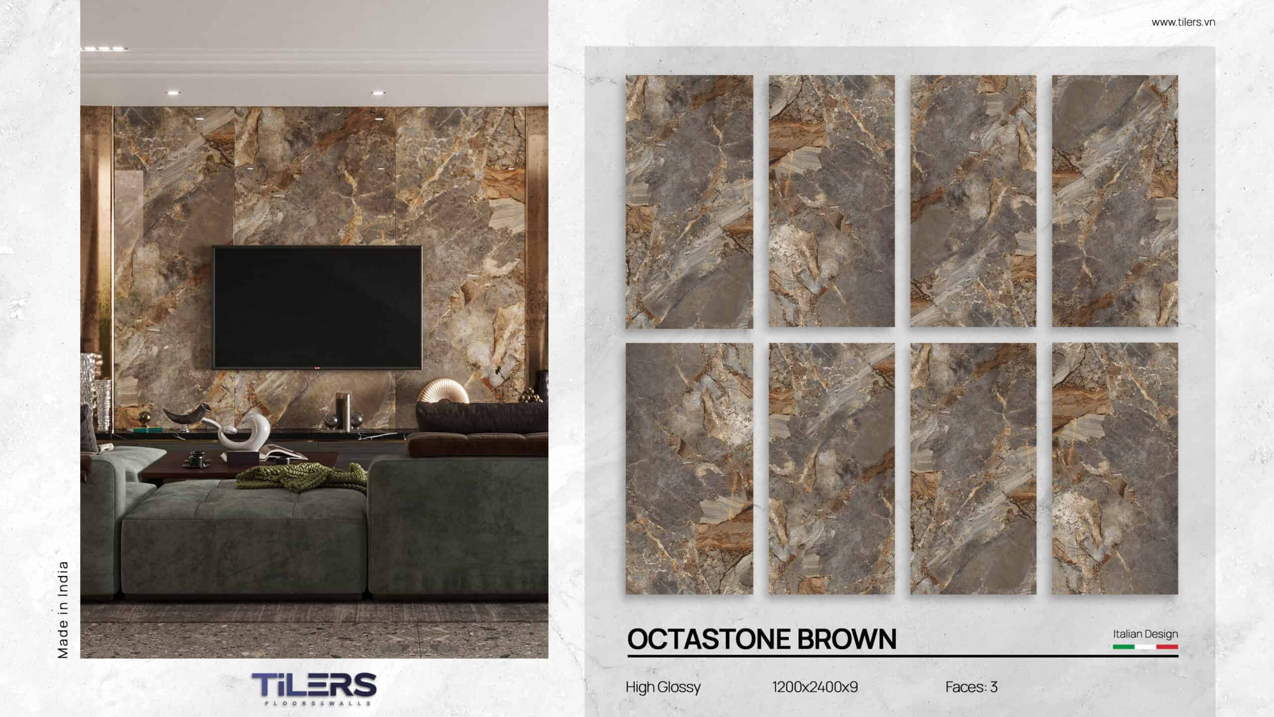 OCTASTONE BROWN - HIGH GLOSSY 1224 (2)
