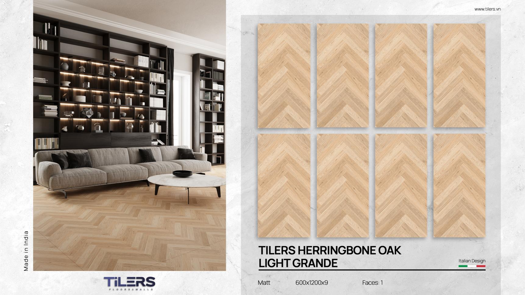 TILERS HERRINGBONE OAK LIGHT GRANDE - MATT 0612 (2)
