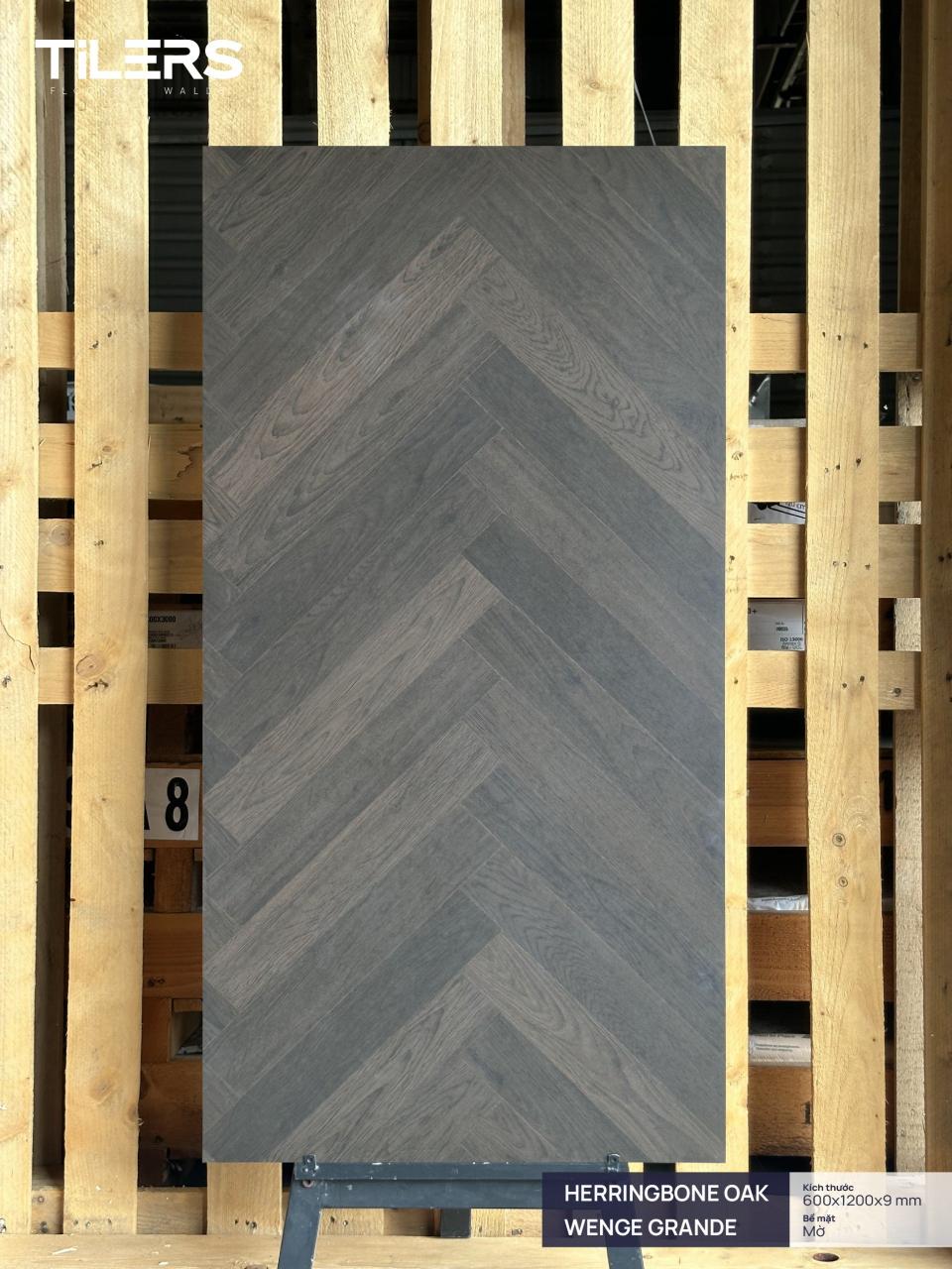 TILERS HERRINGBONE OAK WENGE GRANDE - MATT 0612 (1)